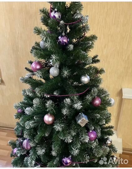 Елка 180 см с игрушками и кофром для хранения