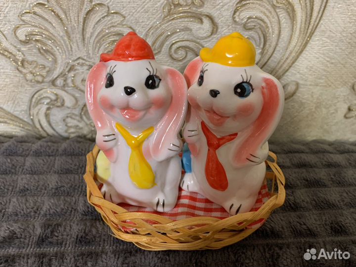 Набор для специй зайчики на подставке