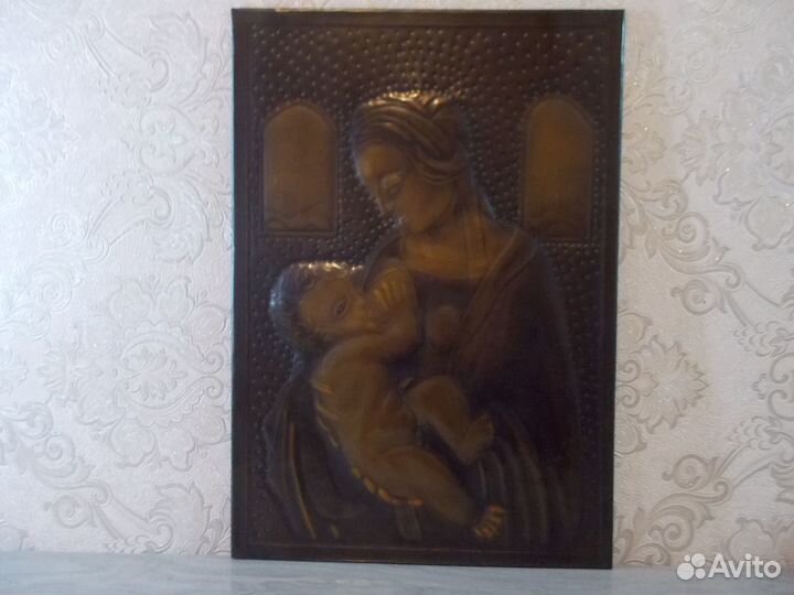 Картина медная чеканка СССР