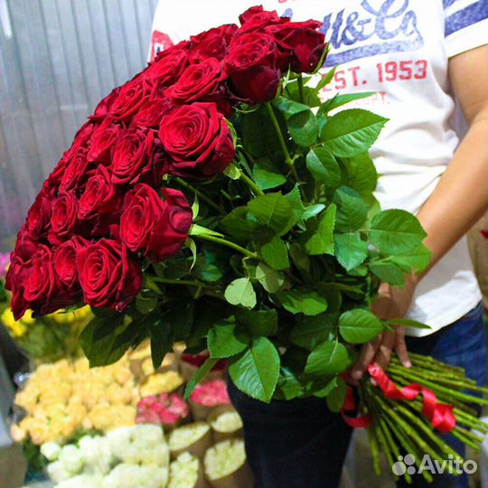 Розы 35 штук 70 см