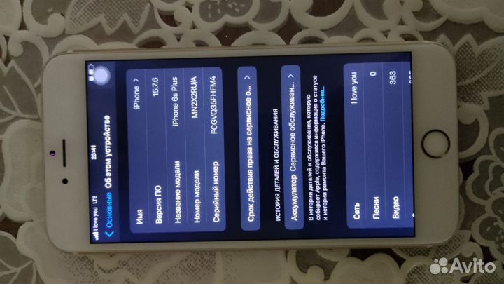 Телефон iPhone 6s plus