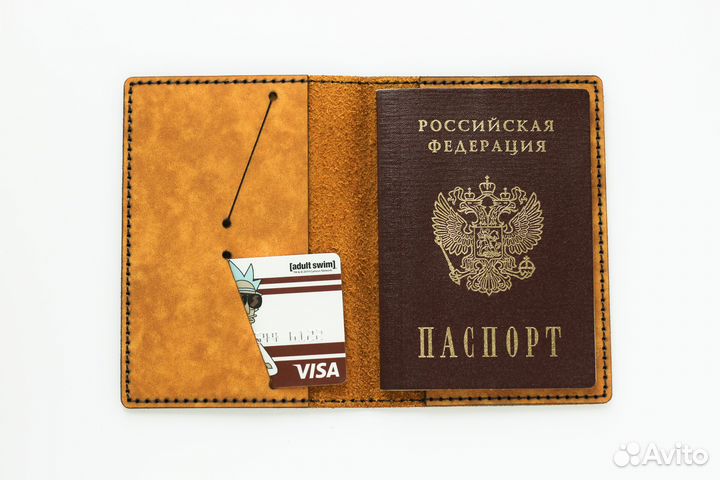 Обложка для паспорта из натуральной кожи