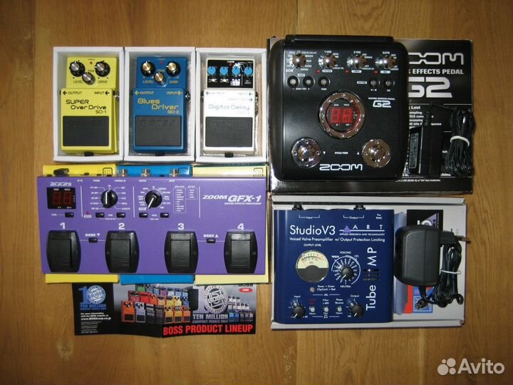 Педали эффектов boss