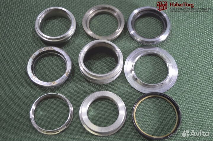 Сборный лот колец и переходников от старинной фото