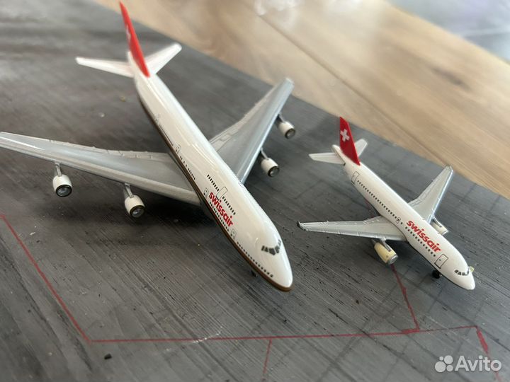 Herpa 1:500 swissair boeing 747