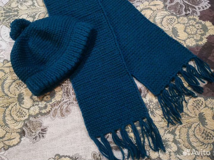 Комплект шапка и шарф женский