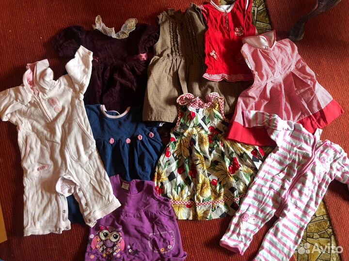Вещи пакетом на девочку 68-74