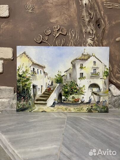 Картина городской пейзаж маслом