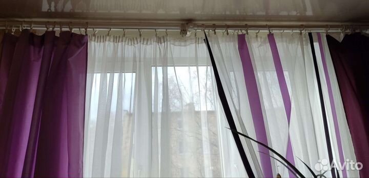 Шторы с ламбрекеном и тюлью