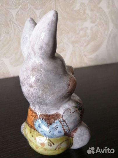Заяц пасхальный Ярославская майолика