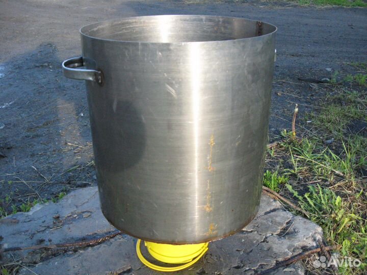 Кастрюля-бачёк цилирдр. -50 Л. нержав. 1мм