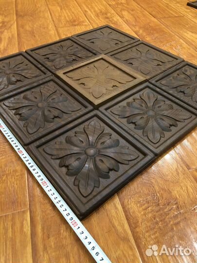 Резное панно из дерева. Настенное пано