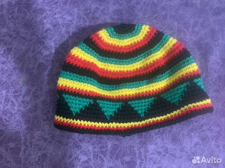 Вязаная шапка для бани