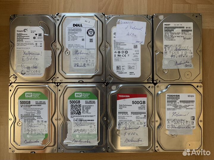 Жесткие диски HDD 500Gb SATA 3,5 для пк