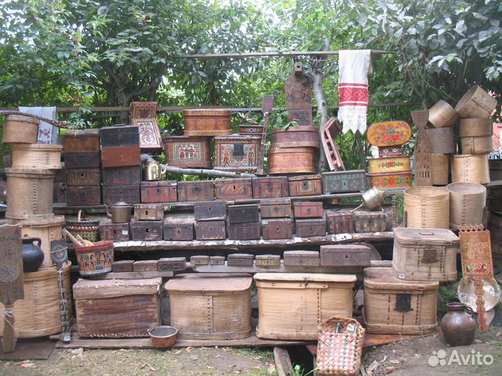 Сундук старый кованый сундуки из дерева с росписью
