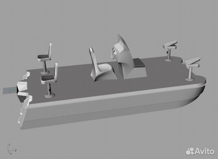 Самоходный понтон. Прогулочный катамаран