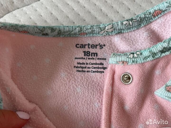 Комбинезон carters тонкий флис 18М