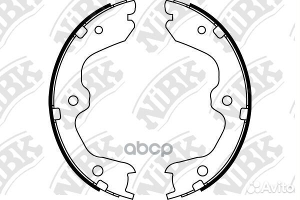 Колодки тормозные FN0643 NiBK