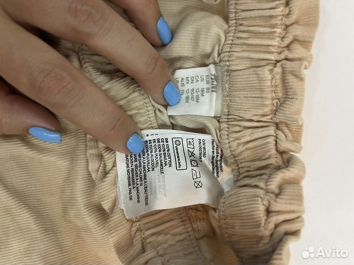 Брюки джинсы для девочки h&m 86
