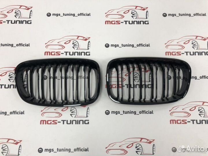Решетка BMW 1 серии f20 11-15 гг м1 черный глянец