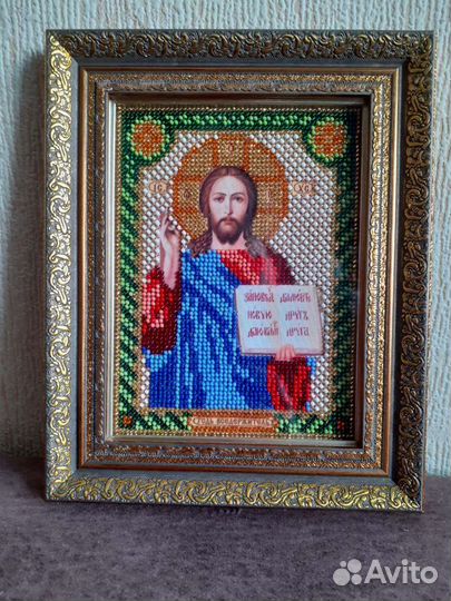 Иконы из бисера ручной работы