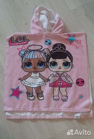 Полотенце накидка с капюшоном LOL