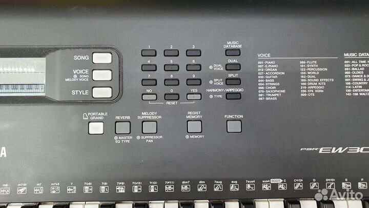 Синтезатор yamaha PSR-EW300