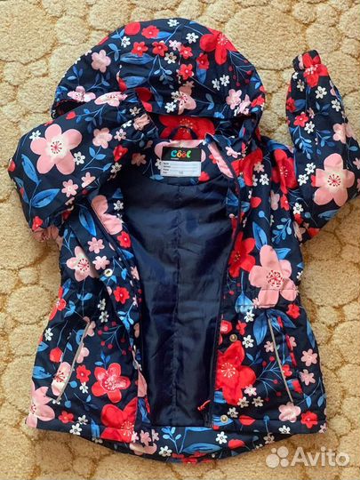 Куртка демисезон для девочек 110 см утепленная