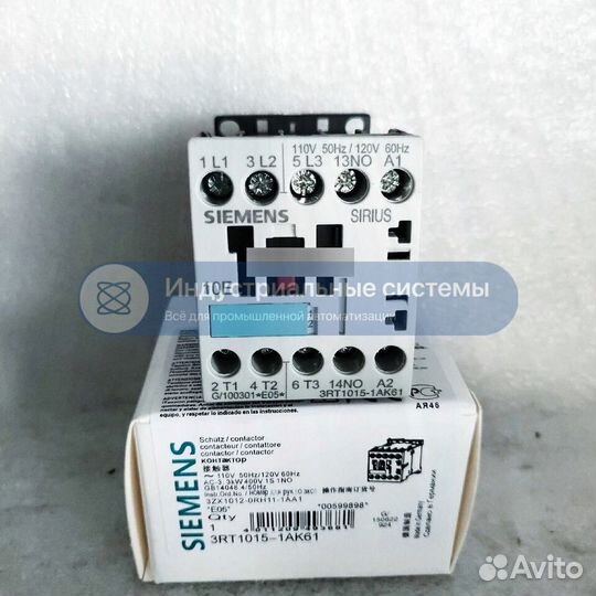 Контактор Siemens 3RT1015-1AK61