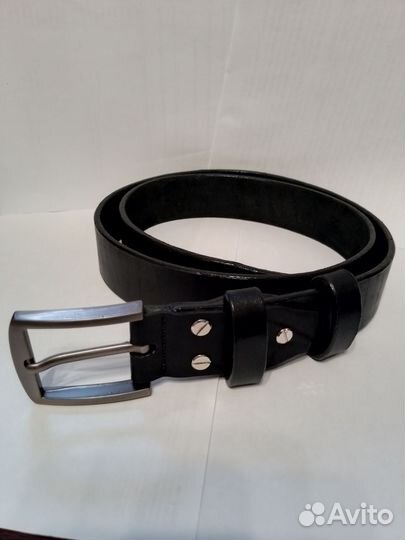 Мужской кожаный ремень ручной работы