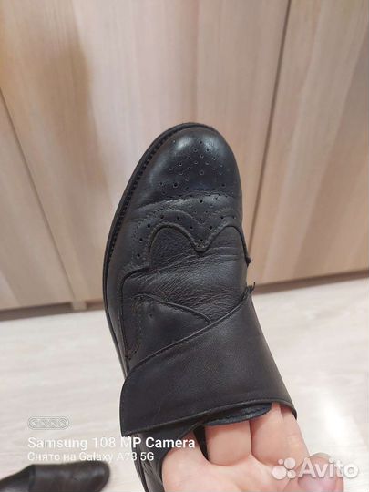 Туфли кожаные школьные Котофей 35 р-р