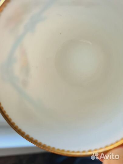 Старинная чашка с блюдцем. Англия