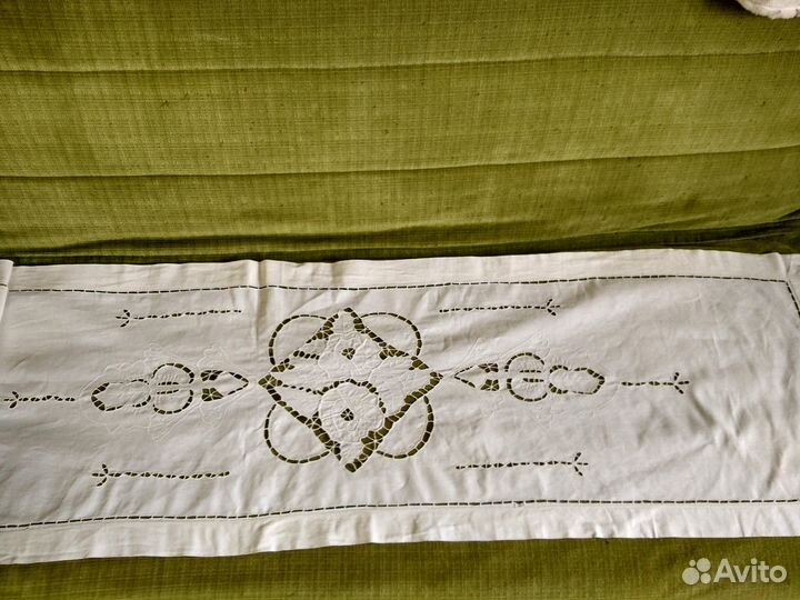 Портьеры надверные,лен,20-30гг прошл.века