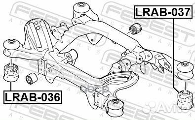 Сайлентблок задней балки lrab-036 Febest