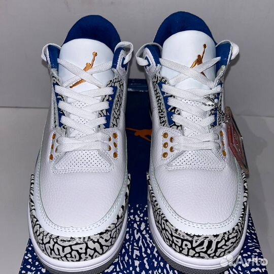 Air jordan 3 retro - White and True Blue