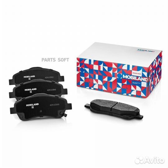 Mobiland 429103900 Колодки тормозные дисковые пере