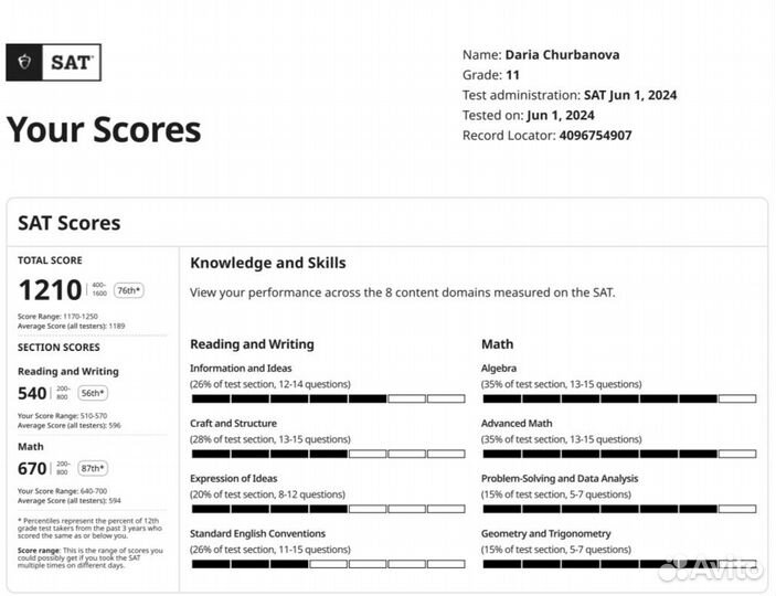 Репетитор по английскому языку онлайн (ielts/SAT)