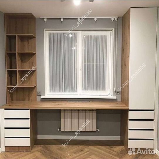 Шкафы,столы под окно,зона Деской