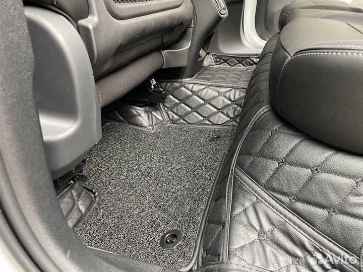 3д авто коврики из экокожи