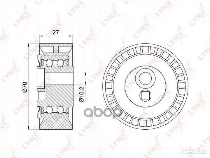 Ролик натяжной приводного ремня PB5059 lynxauto