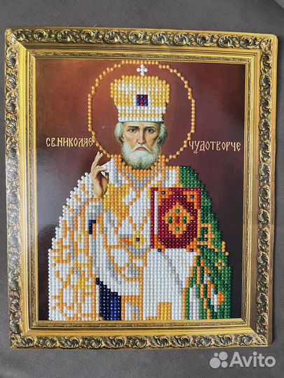 Икона готовая картина стразами