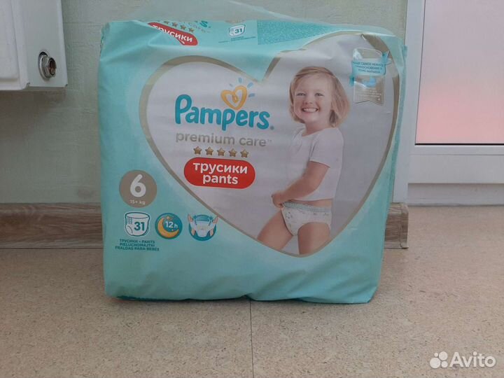 Подгузники - трусики Памперс премиум кеа 6, 31 шт