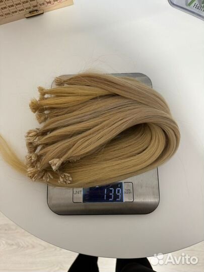 Натуральные волосы б/у блонд