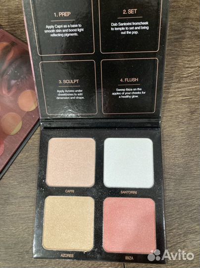 Палитра теней и хайлайтеров