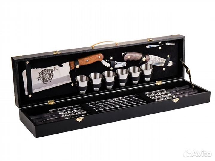 Подарочный шашлычный набор шампура