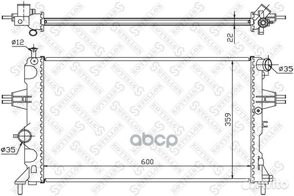 10-25266-SX радиатор системы охлаждения Opel A