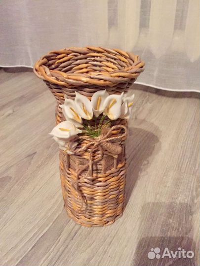 Плетенные вазочки