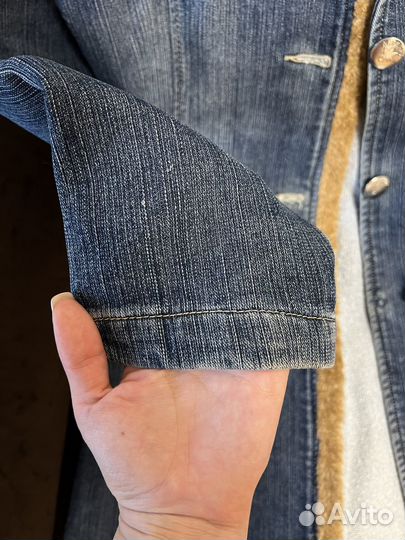 Джинсовый плащ винтаж