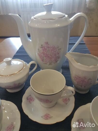 Фарфоровый кофейный сервиз Польша Cmielow