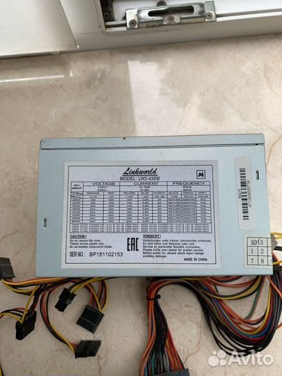 Жесткий диск виде карта кулер блок питания